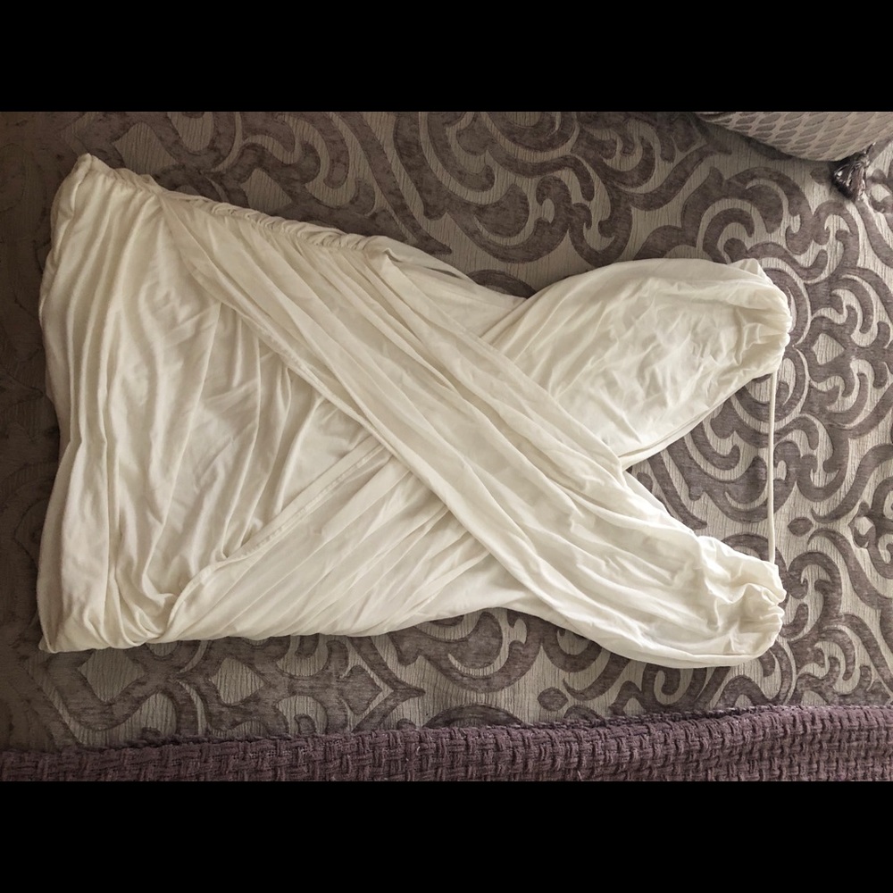 BCBG white dress S
